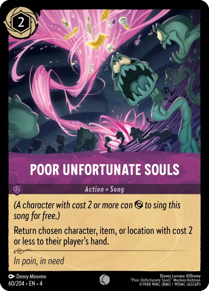 Poor Unfortunate Souls #60 Ursula's Return Disney Lorcana card