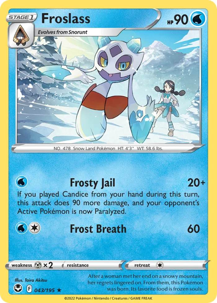 Froslass #43 Silver Tempest Pokemon card