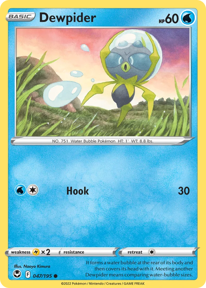 Dewpider #47 Silver Tempest Pokemon card