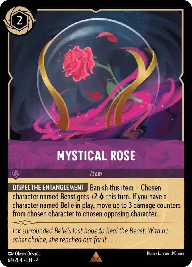 Mystical Rose #64 Ursula's Return Disney Lorcana card