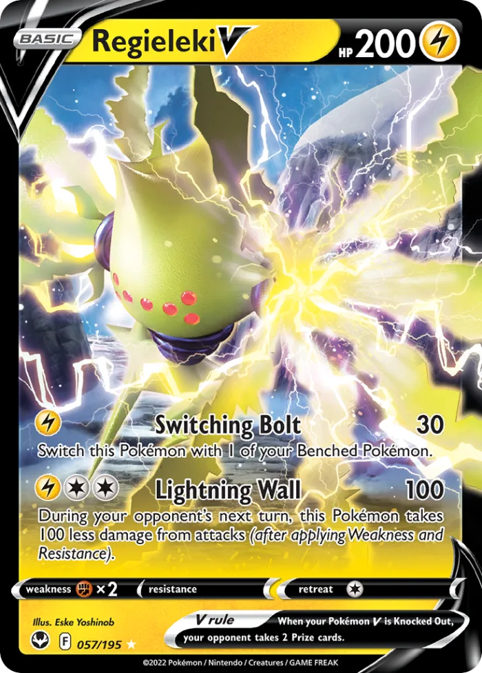 Regieleki V #57 Silver Tempest Pokemon card