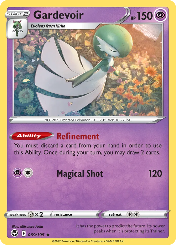 Gardevoir #69 Silver Tempest Pokemon card