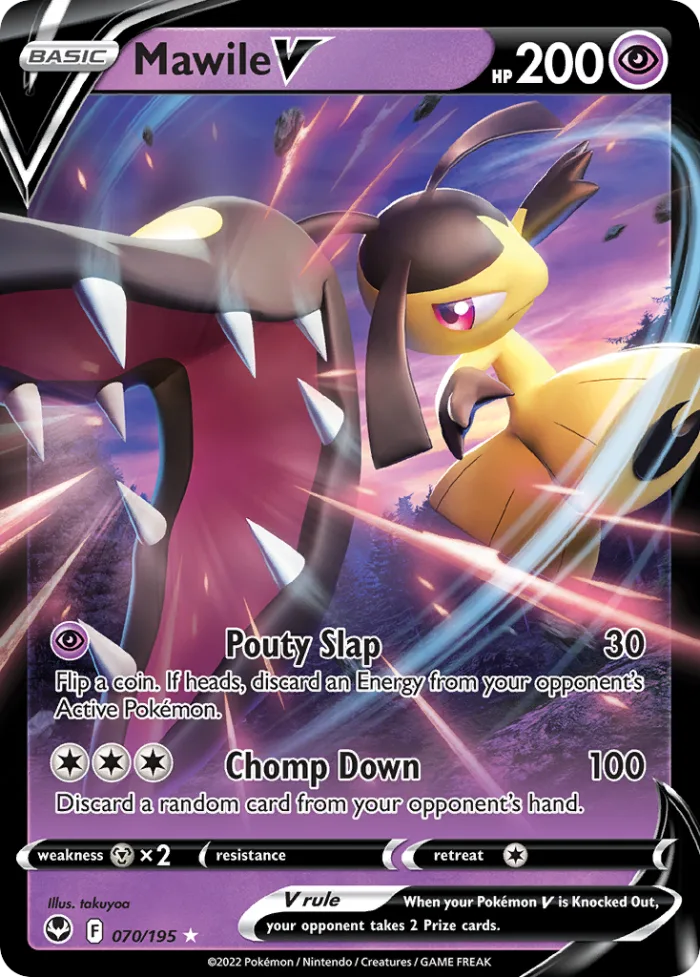 Mawile V #70 Silver Tempest Pokemon card