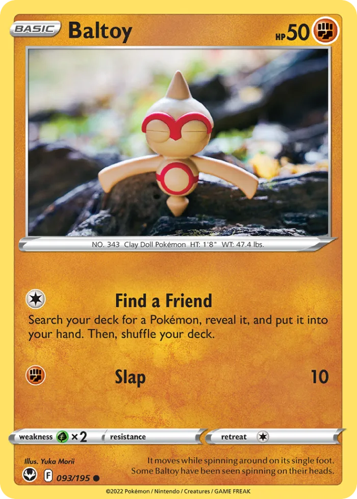 Baltoy #93 Silver Tempest Pokemon card