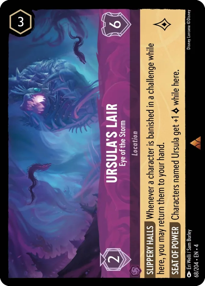 Ursula’s Lair #68 Ursula's Return Disney Lorcana card