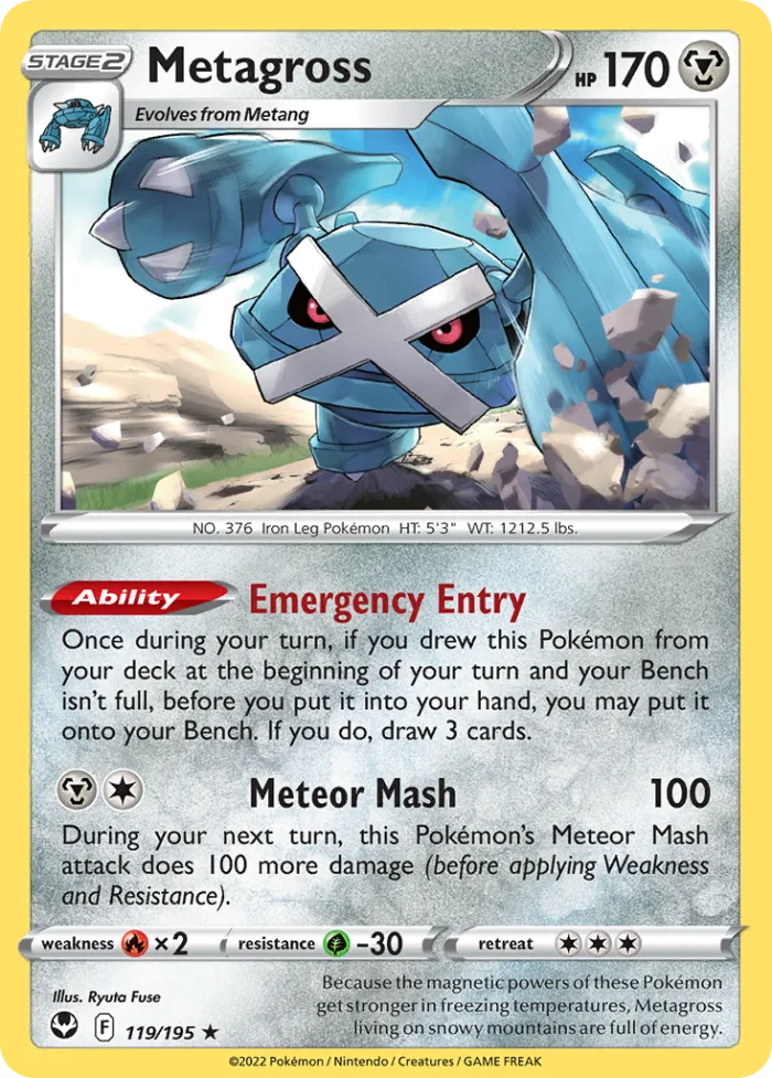 Metagross #119 Silver Tempest Pokemon card