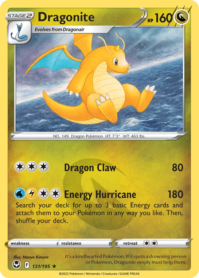 Dragonite #131 Silver Tempest Pokemon card