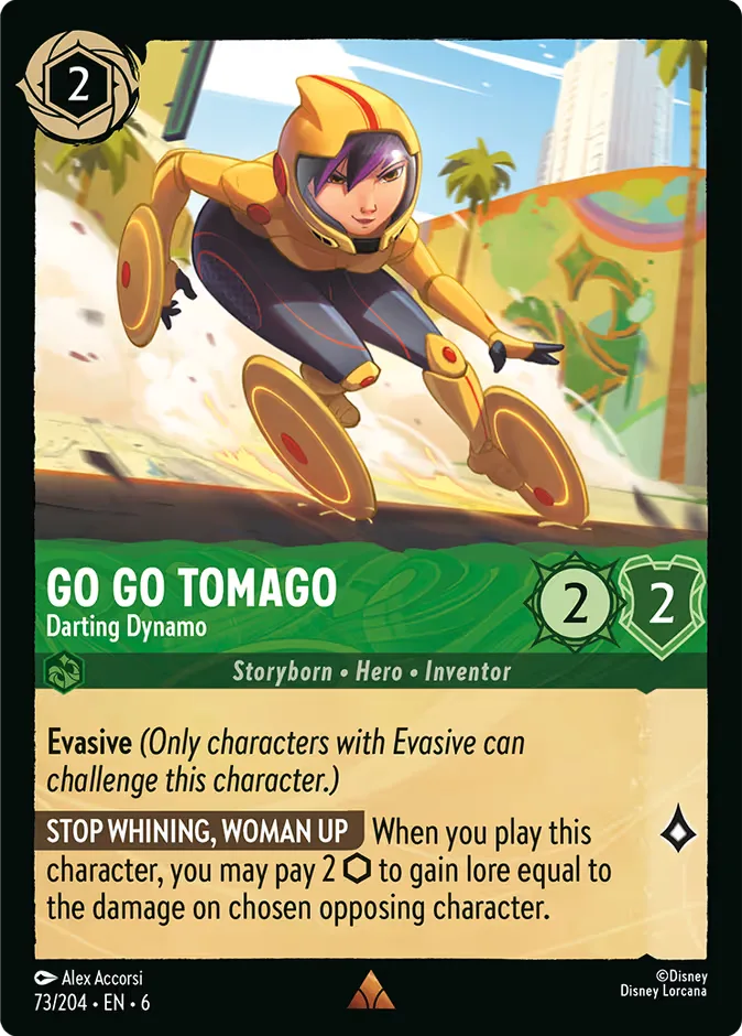 Go Go Tomago #73 Azurite Sea Disney Lorcana card