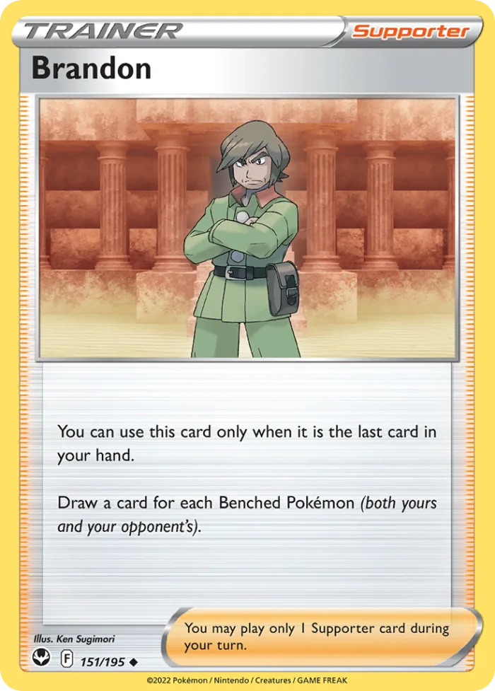 Brandon #151 Silver Tempest Pokemon card