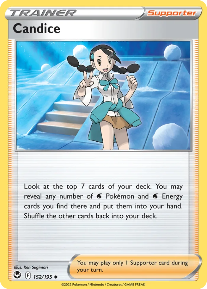 Candice #152 Silver Tempest Pokemon card