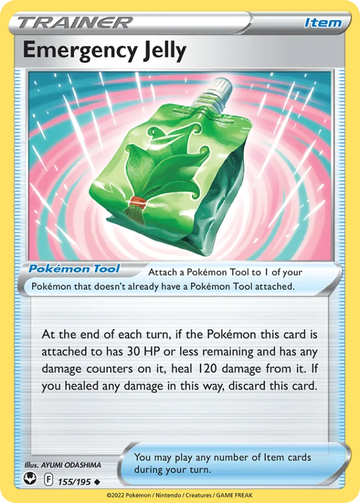 Emergency Jelly #155 Silver Tempest Pokemon card
