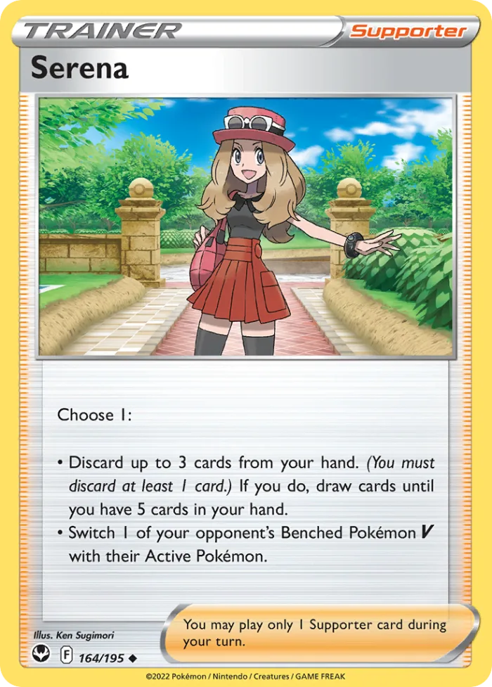 Serena #164 Silver Tempest Pokemon card