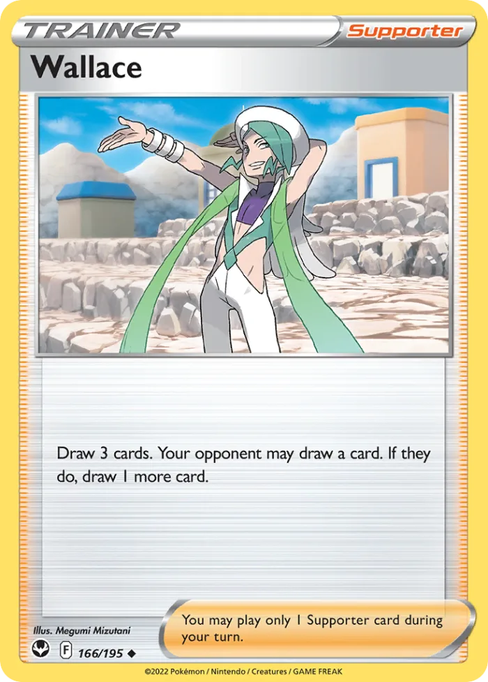 Wallace #166 Silver Tempest Pokemon card
