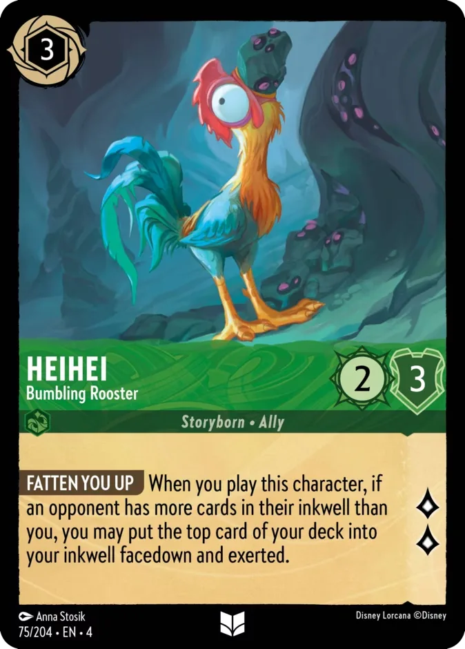 HeiHei #75 Ursula's Return Disney Lorcana card