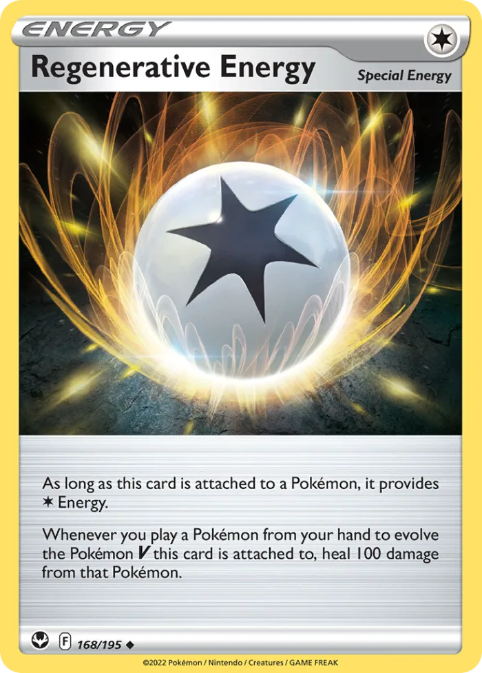 Regenerative Energy #168 Silver Tempest Pokemon card