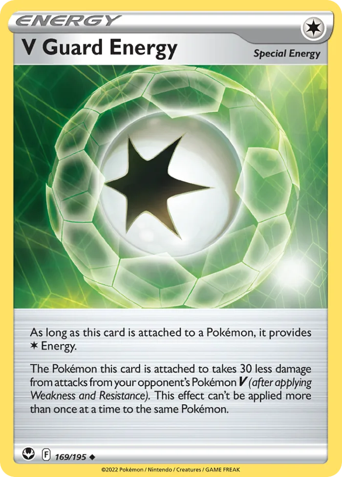 V Guard Energy #169 Silver Tempest Pokemon card