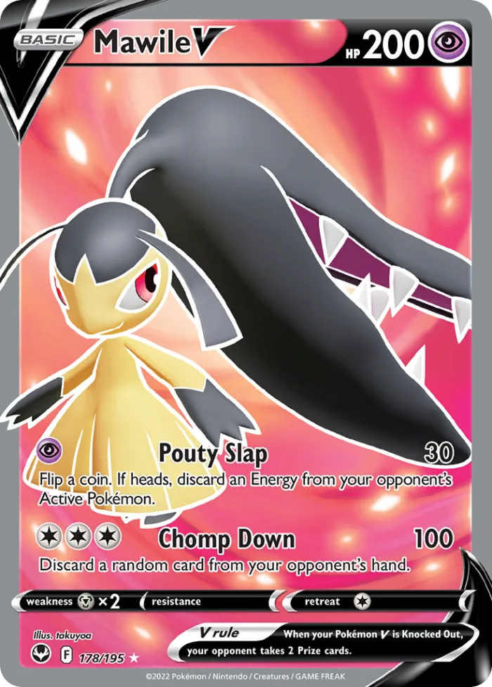 Mawile V #178 Silver Tempest Pokemon card