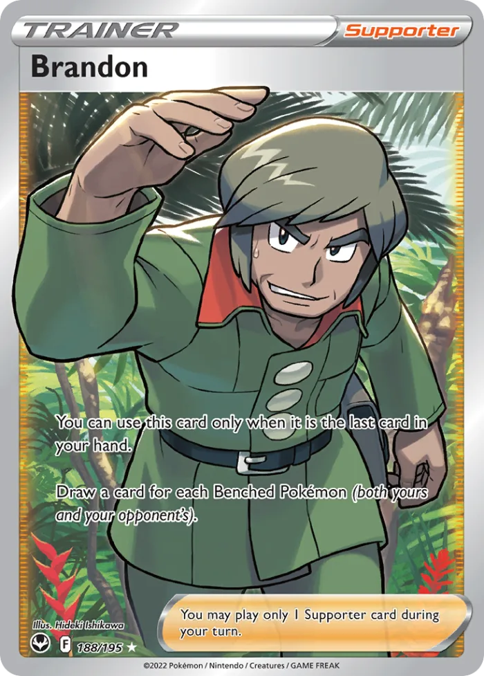 Brandon #188 Silver Tempest Pokemon card