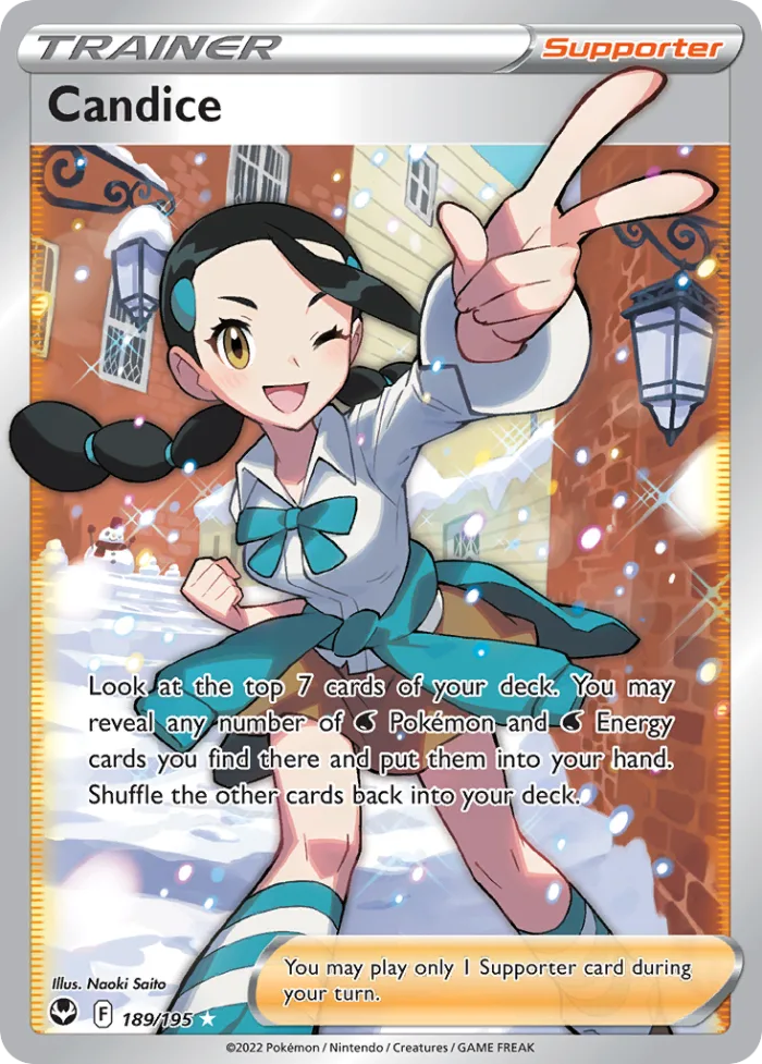 Candice #189 Silver Tempest Pokemon card
