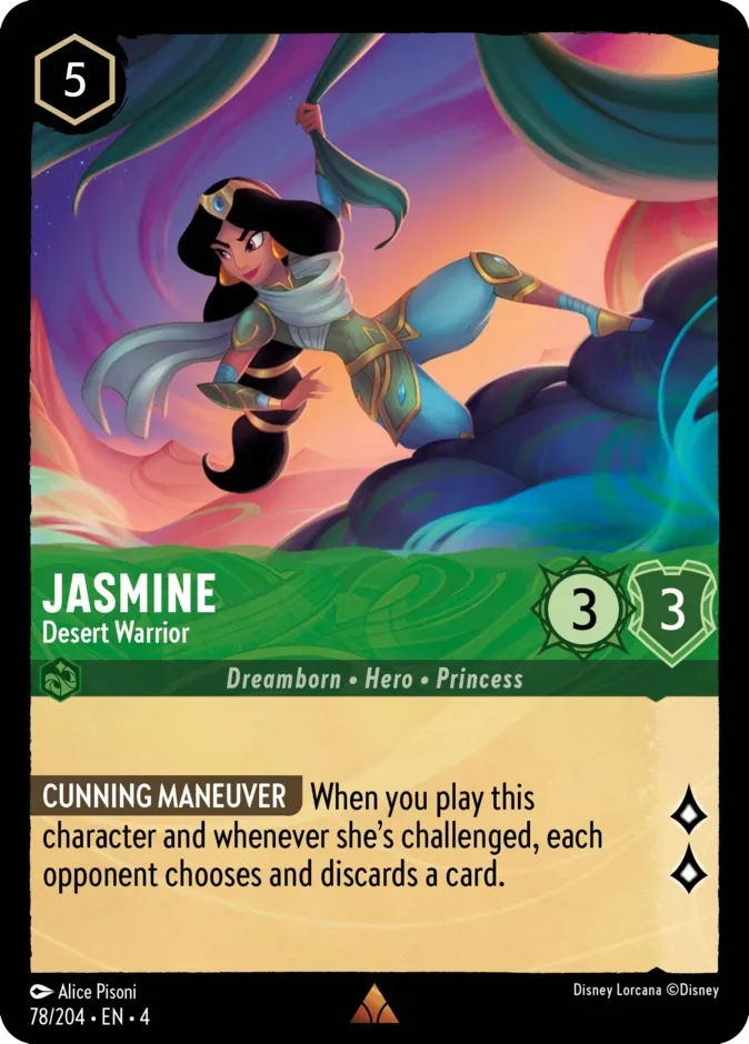 Jasmine #78 Ursula's Return Disney Lorcana card