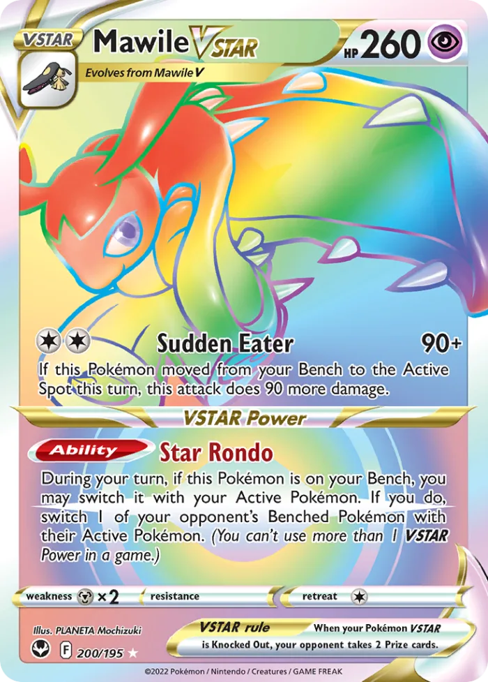 Mawile VSTAR #200 Silver Tempest Pokemon card