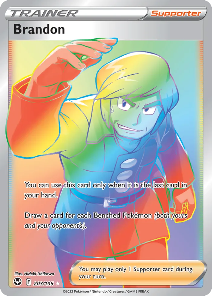 Brandon #203 Silver Tempest Pokemon card