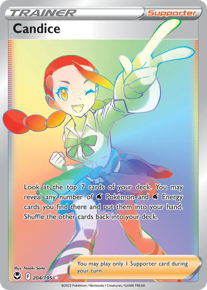 Candice #204 Silver Tempest Pokemon card