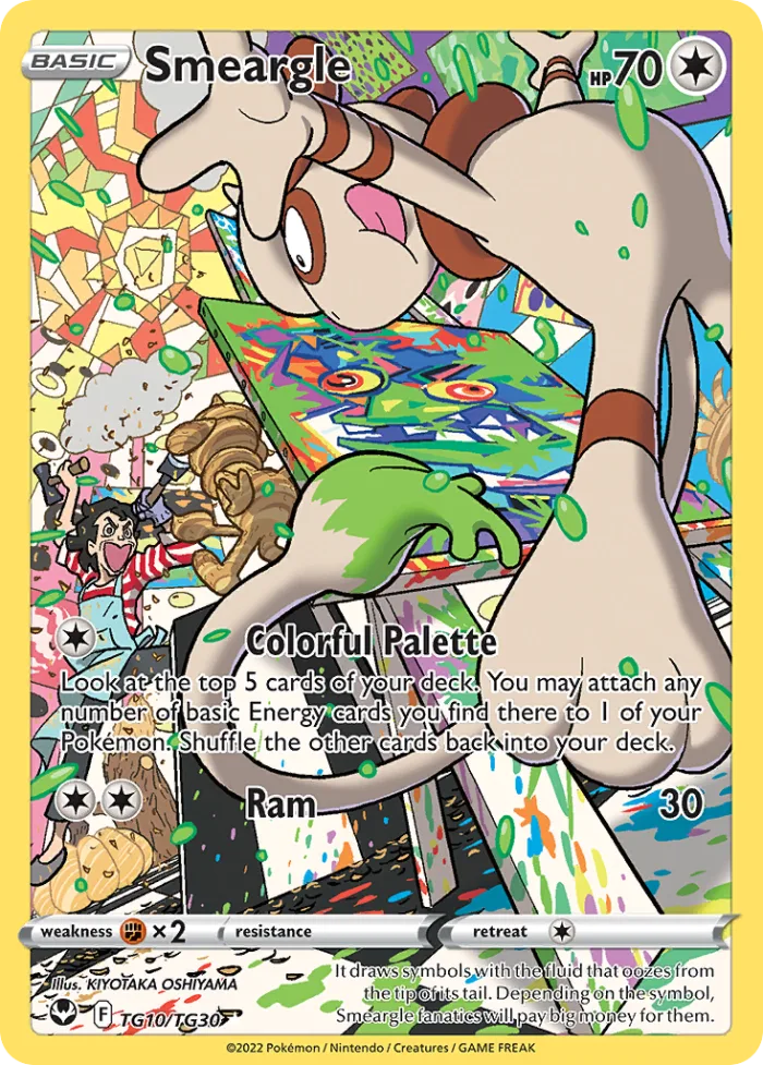 Smeargle #TG10 Silver Tempest Pokemon card