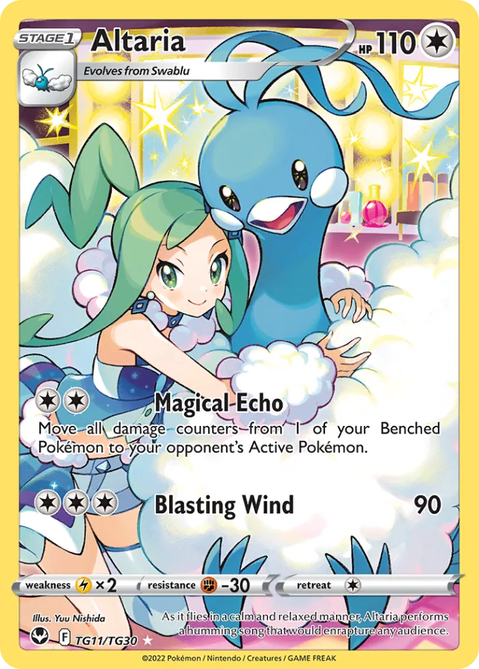 Altaria #TG11 Silver Tempest Pokemon card