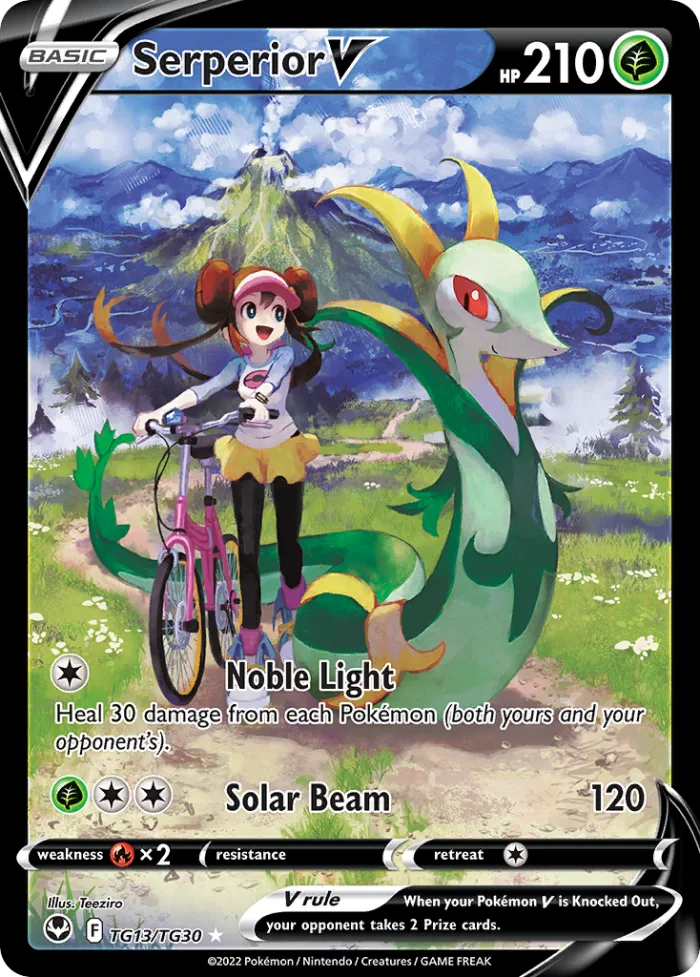 Serperior V #TG13 Silver Tempest Pokemon card