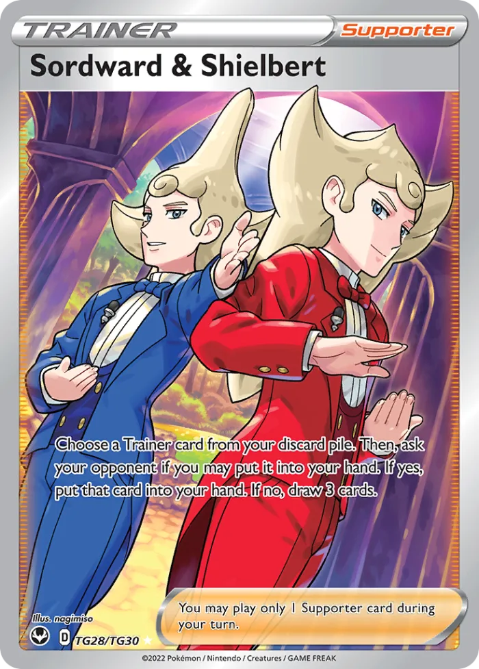 Sordward & Shielbert #TG28 Silver Tempest Pokemon card