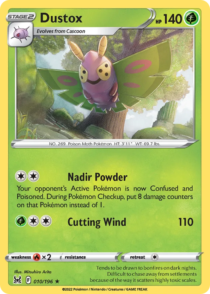 Dustox #10 Lost Origin Pokemon card