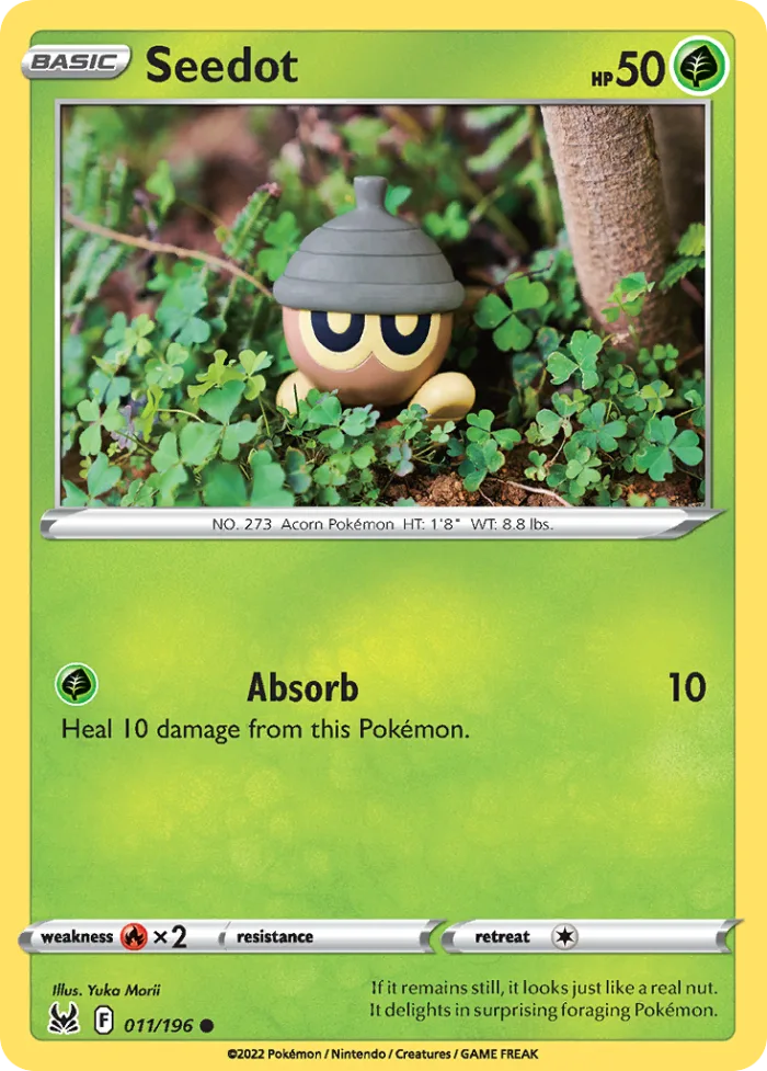 Seedot #11 Lost Origin Pokemon card