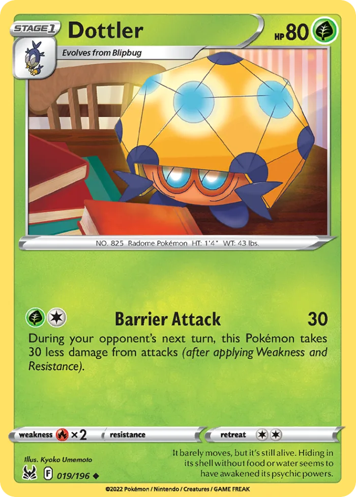 Dottler #19 Lost Origin Pokemon card