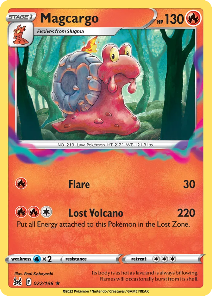 Magcargo #22 Lost Origin Pokemon card