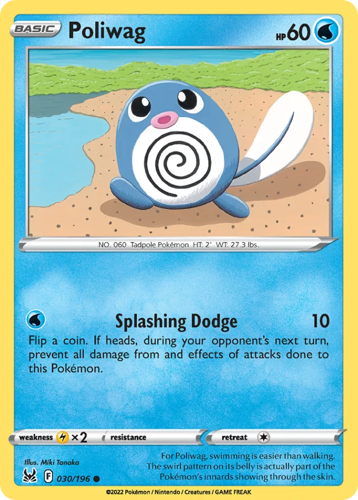 Poliwag #30 Lost Origin Pokemon card