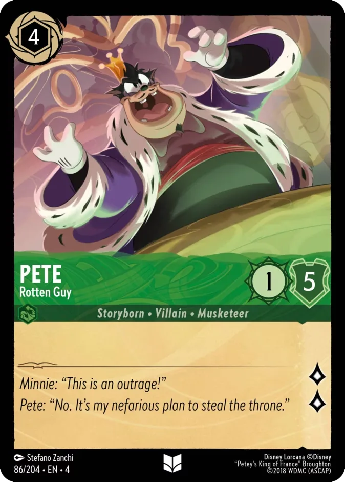 Pete #86 Ursula's Return Disney Lorcana card