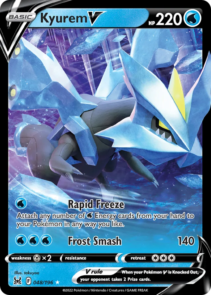 Kyurem V #48 Lost Origin Pokemon card