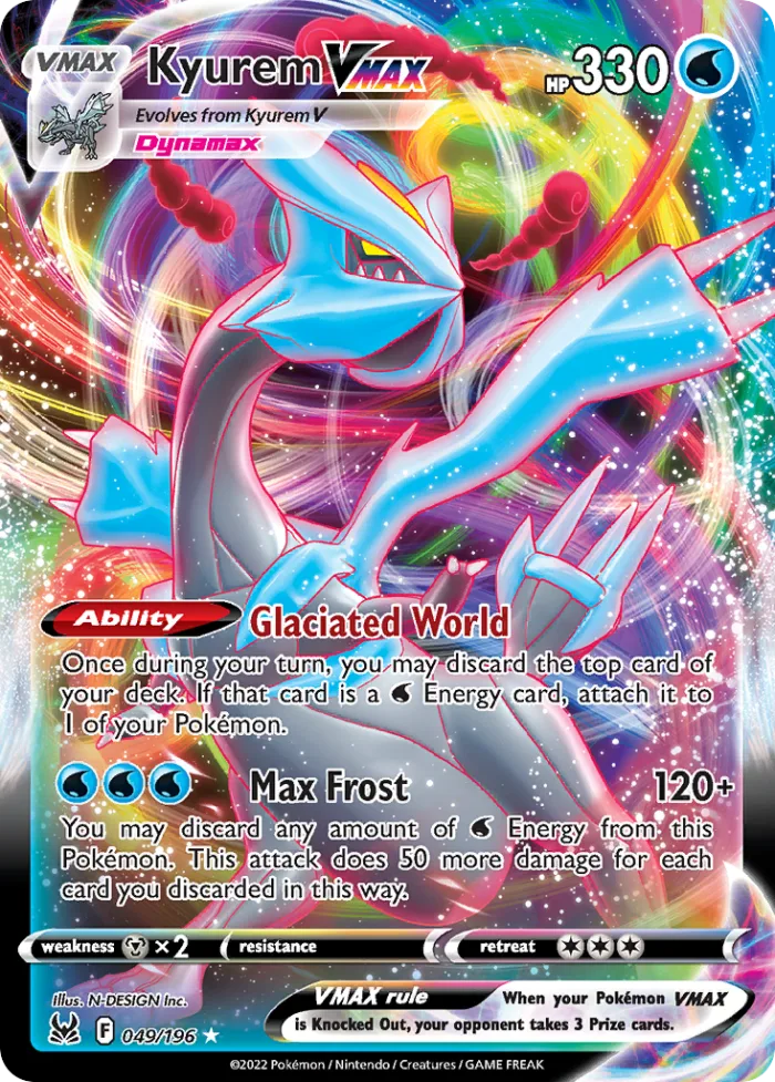 Kyurem VMAX #49 Lost Origin Pokemon card