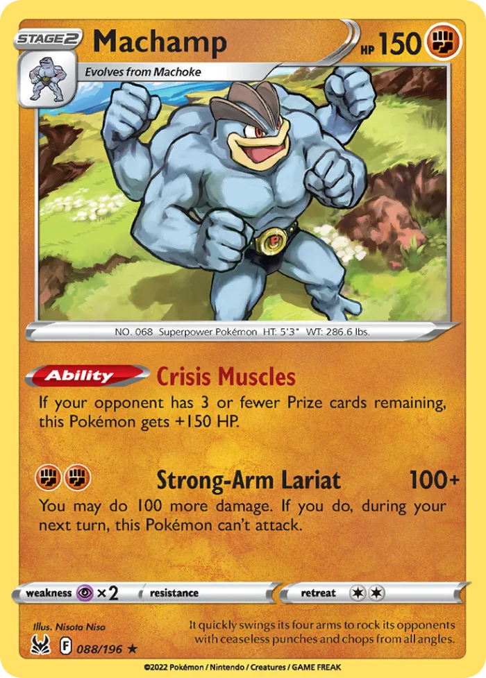 Machamp #88 Lost Origin Pokemon card