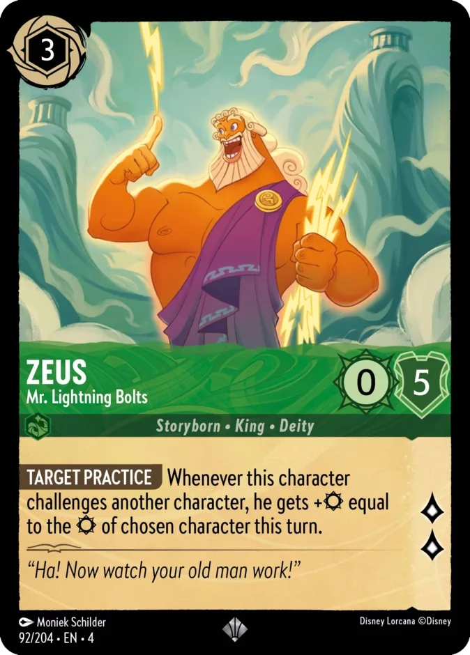 Zeus #92 Ursula's Return Disney Lorcana card