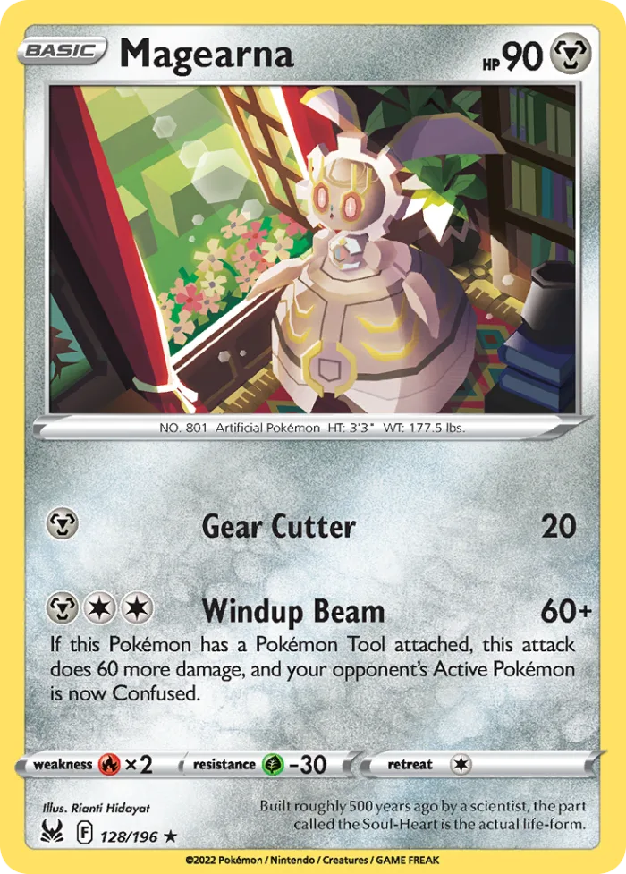 Magearna #128 Lost Origin Pokemon card