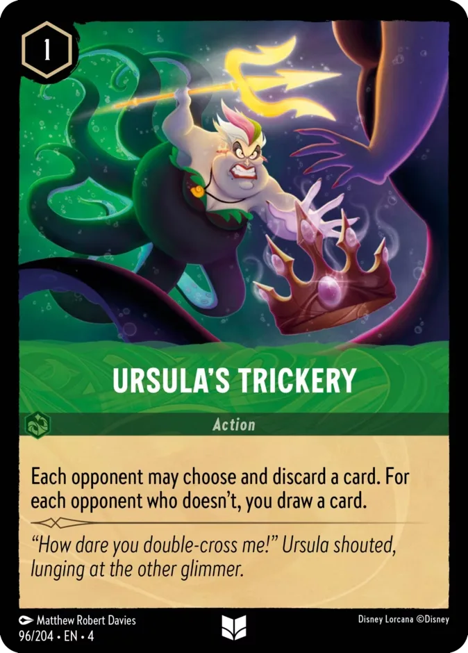 Ursula’s Trickery #96 Ursula's Return Disney Lorcana card