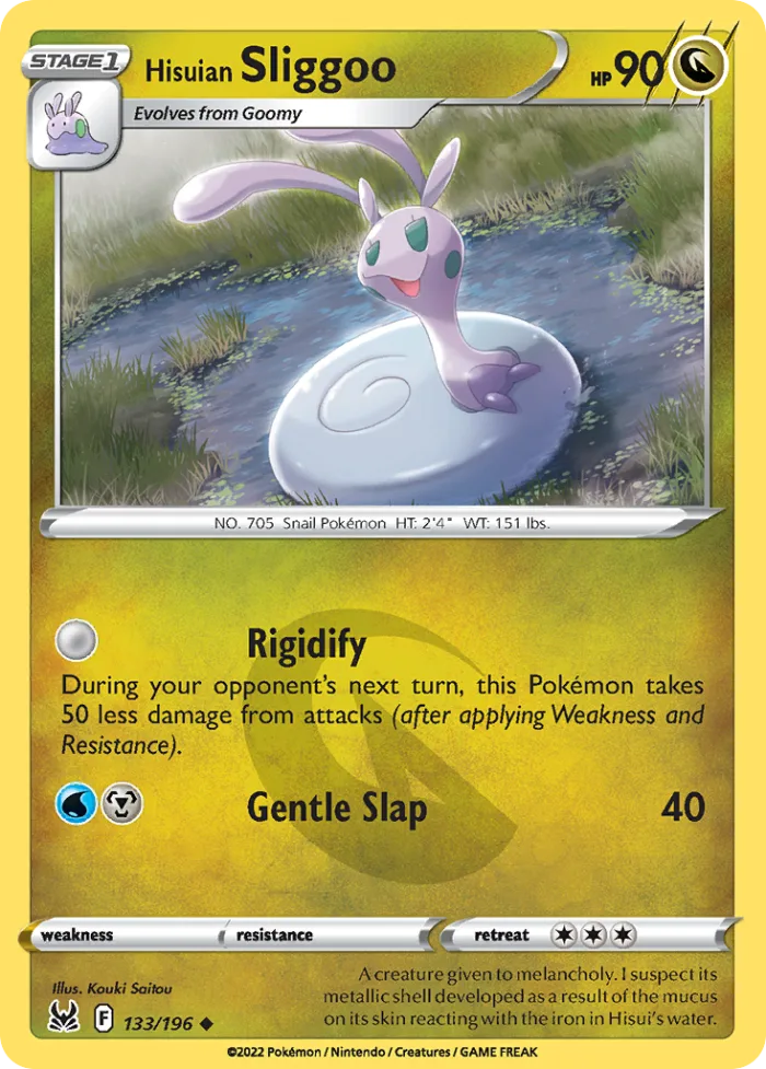 Hisuian Sliggoo #133 Lost Origin Pokemon card