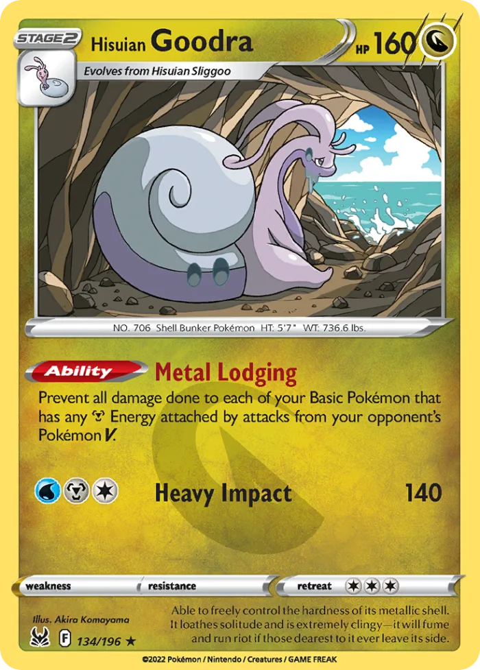 Hisuian Goodra #134 Lost Origin Pokemon card