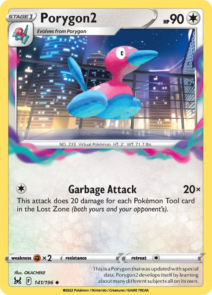 Porygon2 #141 Lost Origin Pokemon card