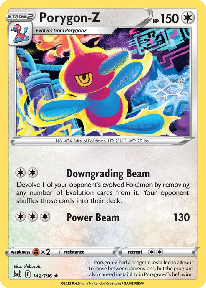 Porygon-Z #142 Lost Origin Pokemon card