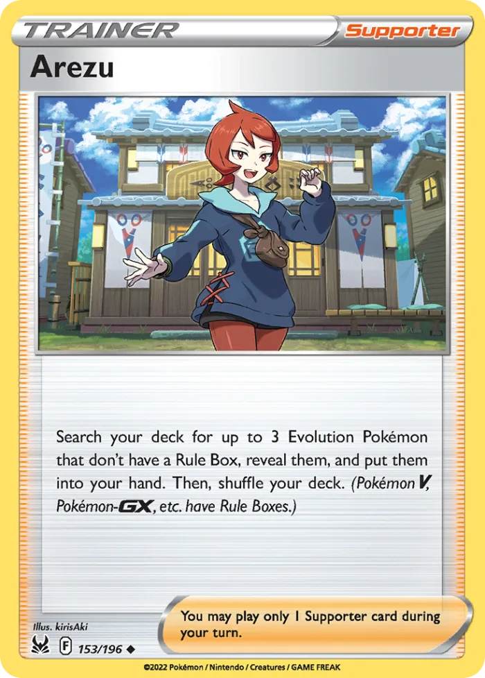 Arezu #153 Lost Origin Pokemon card