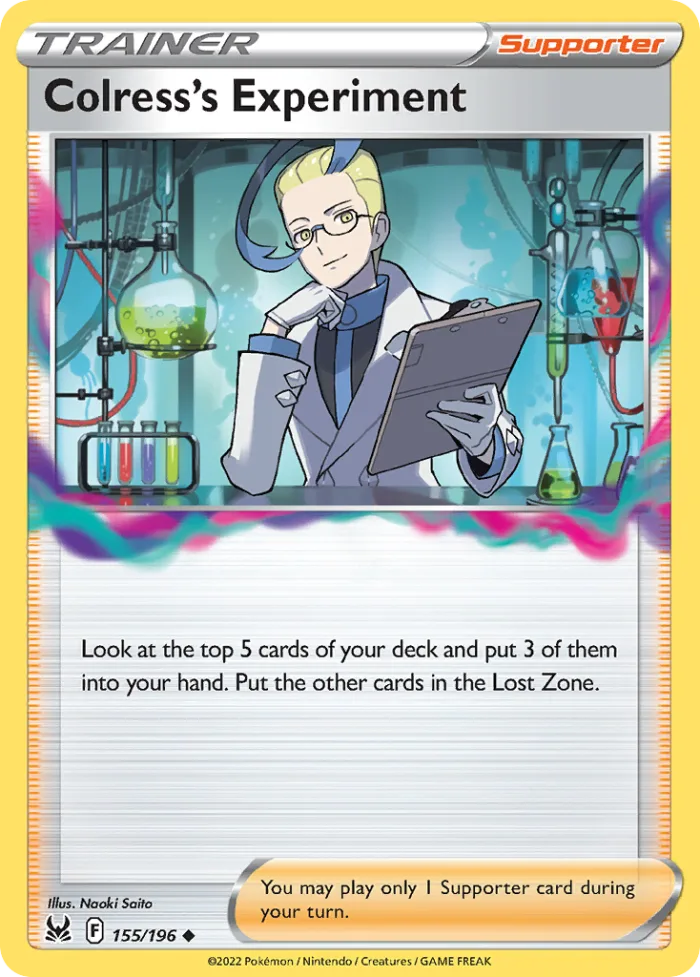 Colress's Experiment #155 Lost Origin Pokemon card