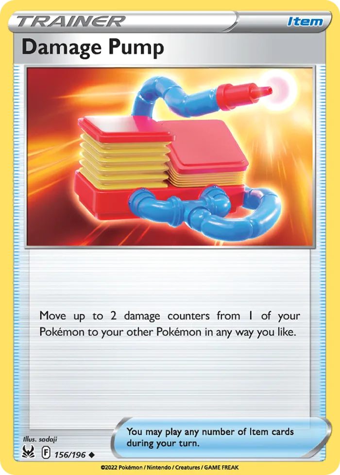 Damage Pump #156 Lost Origin Pokemon card